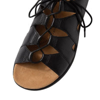 WOMEN'S ZIERA BARNETT | BLACK LEATHER