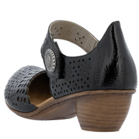 WOMEN'S RIEKER MIRJAM 53 | NERO / BLACK PATENT