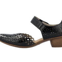 WOMEN'S RIEKER MIRJAM 53 | NERO / BLACK PATENT