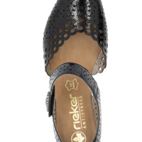WOMEN'S RIEKER MIRJAM 53 | NERO / BLACK PATENT