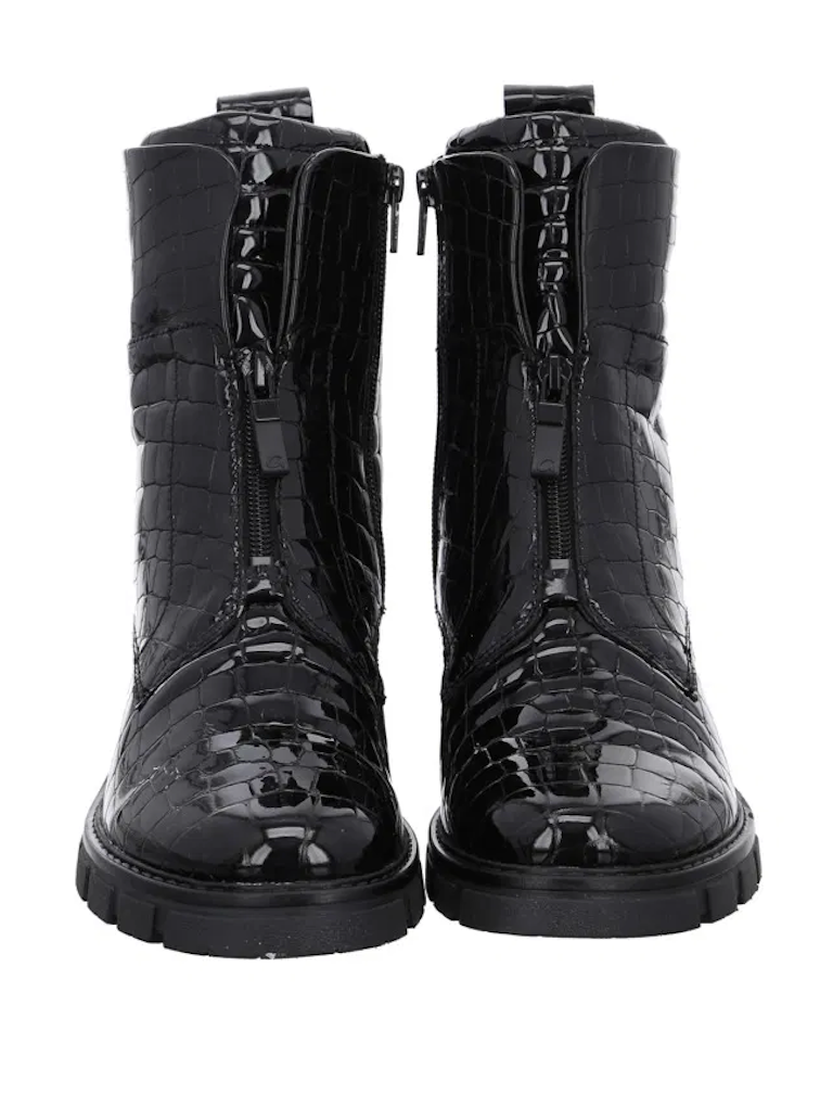 WOMEN'S ARA DEON BOOT | BLACK CROCO PATENT