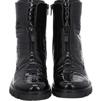 WOMEN'S ARA DEON BOOT | BLACK CROCO PATENT