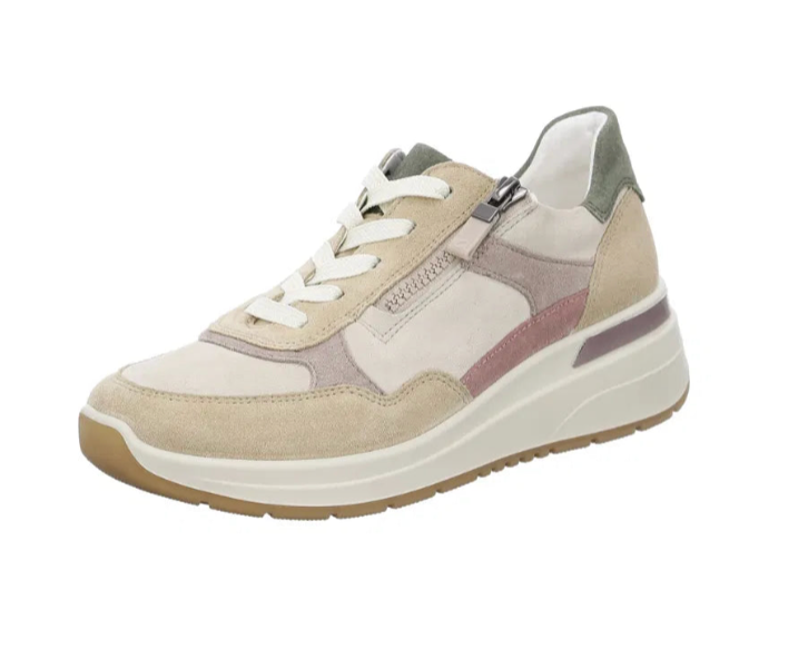 WOMEN'S ARA GARDENIA SNEAKER | SAND / SHELL / MOON