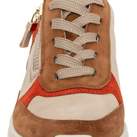 WOMEN'S ARA GARDENIA SNEAKER | NUTS / SAND / PUMPKIN / SESAME