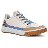 WOMEN'S ARA RIO SNEAKER | CREAM / SAND / AZURE BLUE