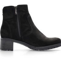WOMEN'S ARA ROSELLE GORE-TEX ZIP ANKLE BOOT | BLACK SUEDE