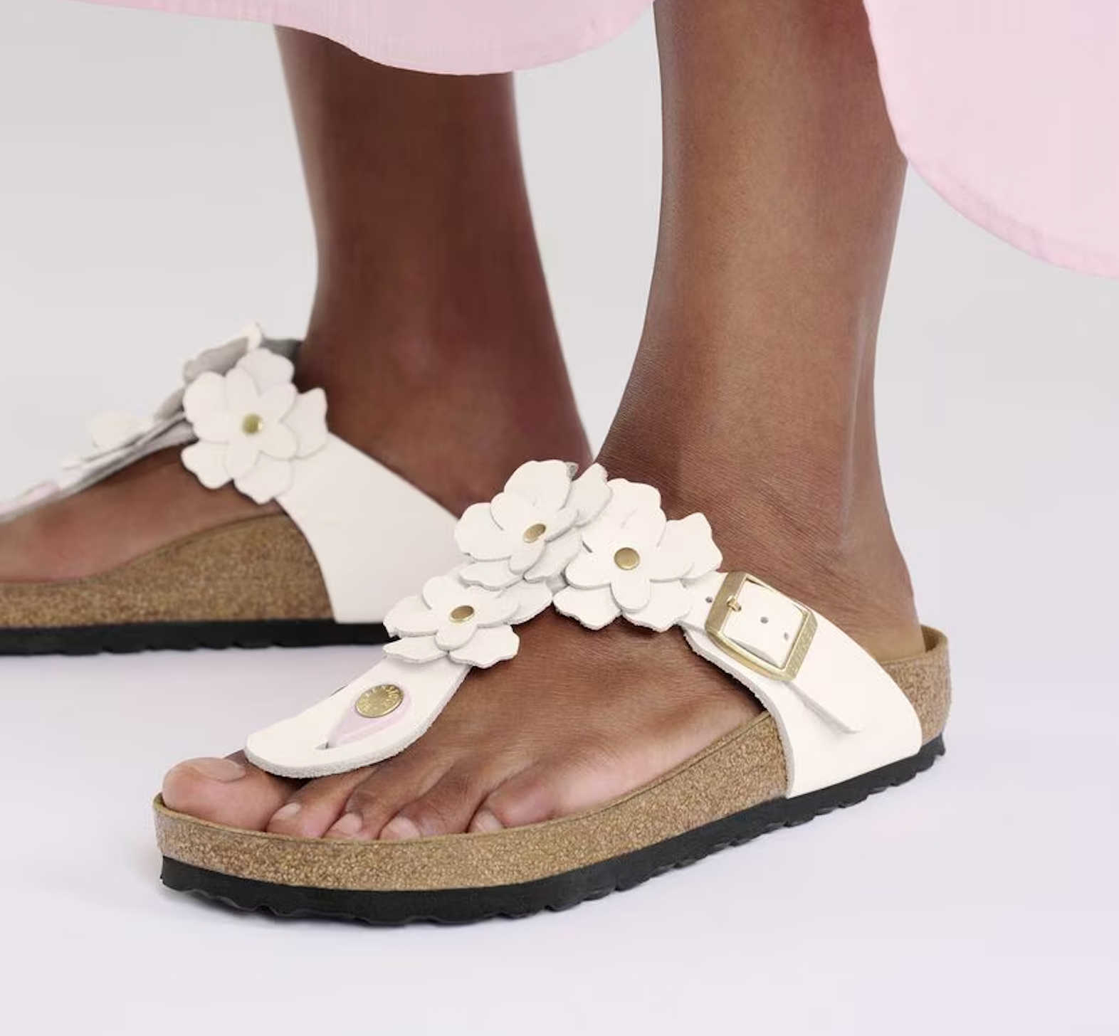 WOMEN'S BIRKENSTOCK GIZEH FLOWER | LIGHT ROSE – Randy's Shoes