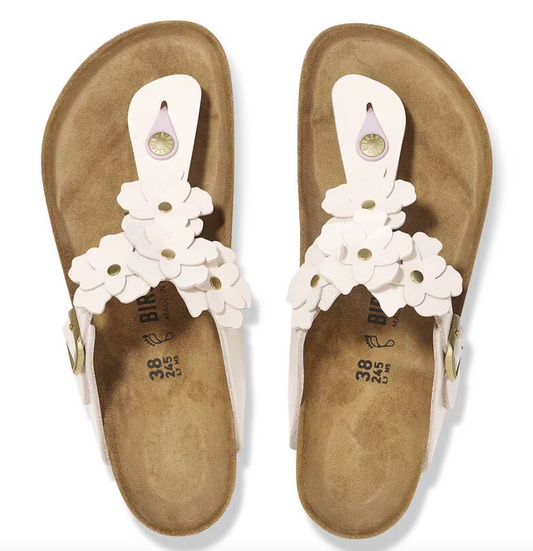 WOMEN'S BIRKENSTOCK GIZEH FLOWER | LIGHT ROSE