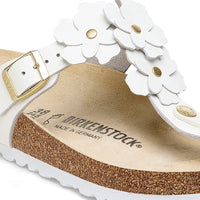 WOMEN'S BIRKENSTOCK GIZEH FLOWER | WHITE