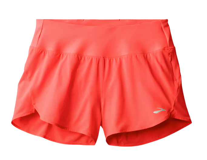 WOMEN'S BROOKS CHASER 3" SHORT 2.0 | NEO CAYENNE