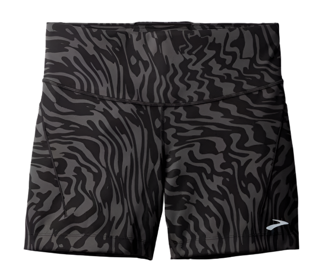 WOMEN'S BROOKS SPARK 5" SHORT TIGHT | OBSIDIAN SPEEDSCAPE