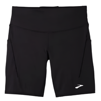 WOMEN'S BROOKS SPARK 8" SHORT TIGHT | BLACK