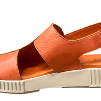 WOMEN'S DJANGO & JULIETTE INGLISH SANDAL | ORANGE TUMBLED LEATHER / ALMOND SOLE