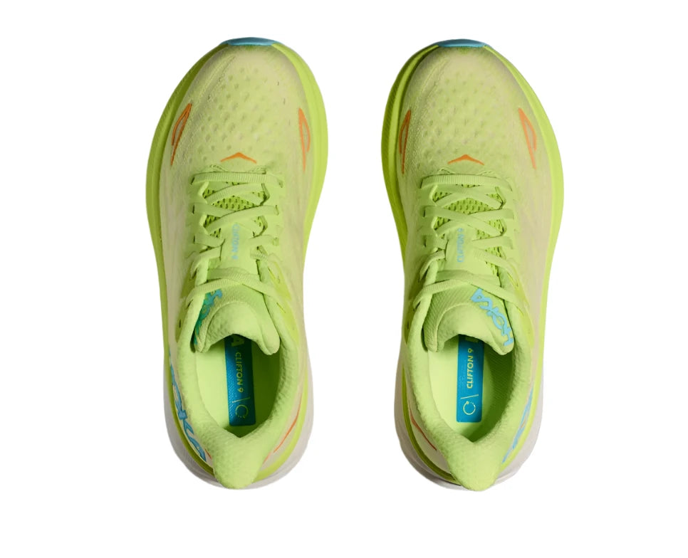 WOMEN'S HOKA CLIFTON 9 | LETTUCE / SOLAR FLARE – Randy's Shoes WOMEN'S HOKA CLIFTON 9 | LETTUCE / SOLAR FLARE – Randy's Shoes