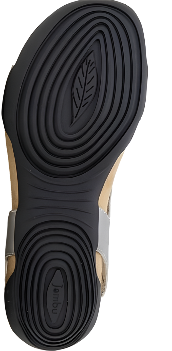 WOMEN'S JAMBU MORGAN SANDAL | GUNMETAL / PEWTER