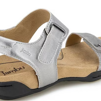 WOMEN'S JAMBU MORGAN SANDAL | GUNMETAL / PEWTER