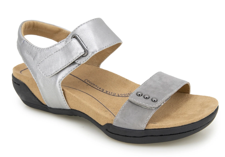 WOMEN'S JAMBU MORGAN SANDAL | GUNMETAL / PEWTER
