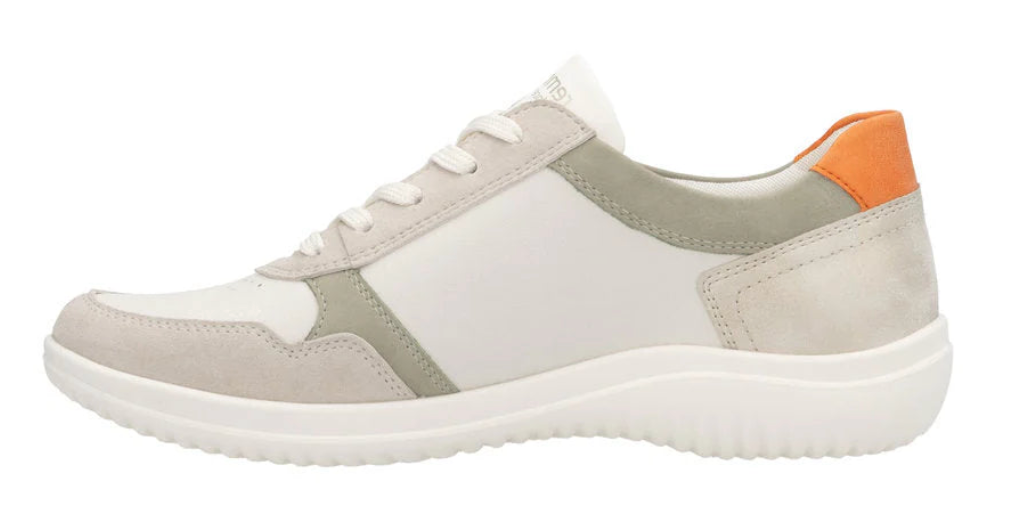 WOMEN'S REMONTE LOUANN 06 | LEHM / OFF WHITE / SALBEI / MUSCHEL / ORANGE