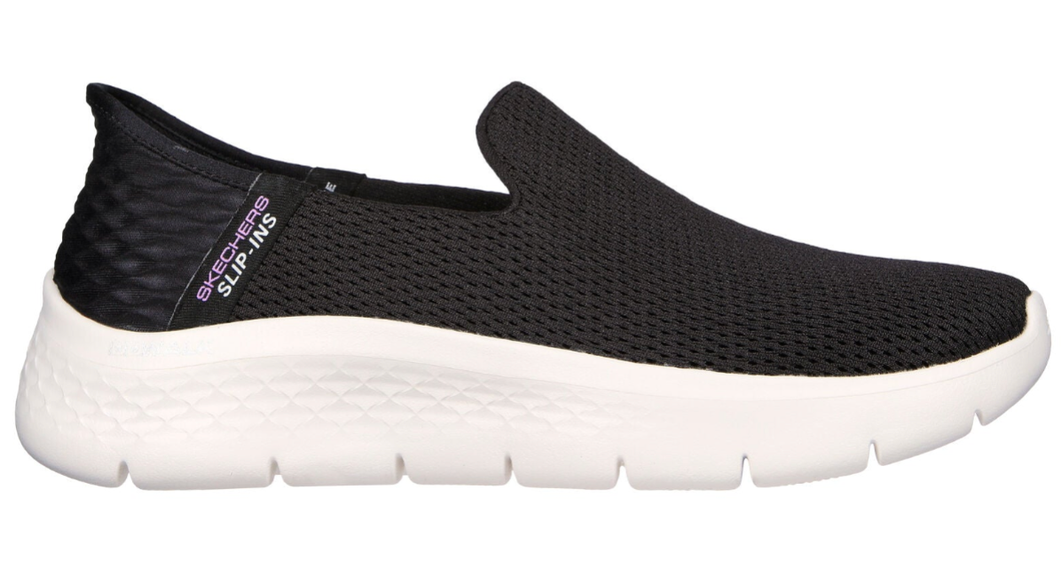 WOMEN S SKECHERS GO WALK FLEX BLACK WHITE Randy s Shoes