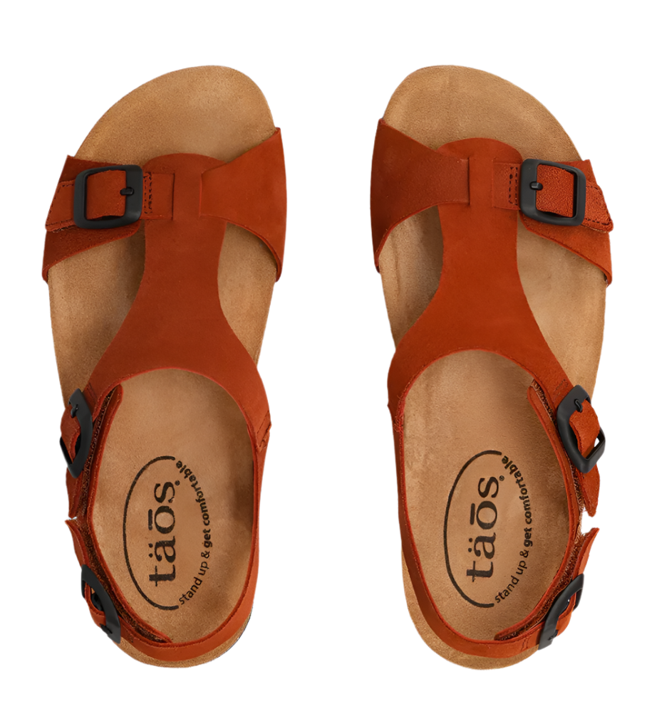 WOMEN'S TAOS MVP SANDAL | RUST SUEDE