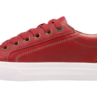 WOMEN'S TAOS PLIM SOUL LUX SNEAKER | RED LEATHER