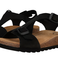 WOMEN'S TAOS MVP SANDAL | BLACK SUEDE