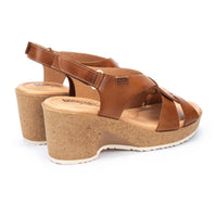 WOMEN'S PIKOLINO ARENALES WEDGE SANDALS | BRANDY