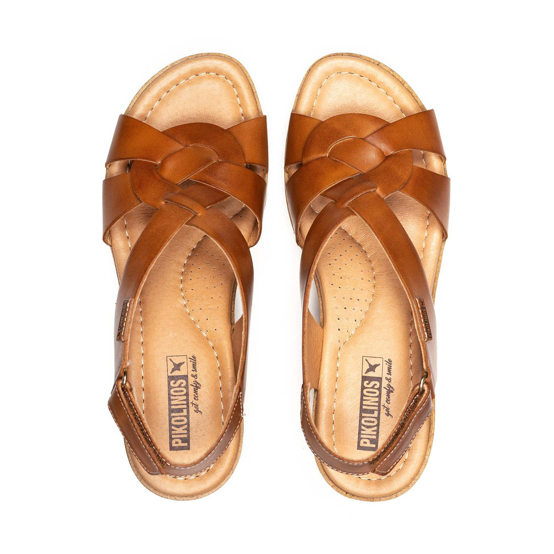 WOMEN'S PIKOLINO ARENALES WEDGE SANDALS | BRANDY