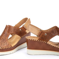 WOMEN'S PIKOLINOS AGUADULCE WEDGE SANDAL | BRANDY