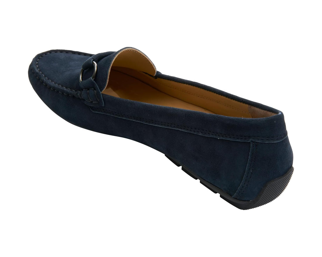 WOMEN'S VANELI ASHLIN DRESS FLAT | NAVY SUEDE