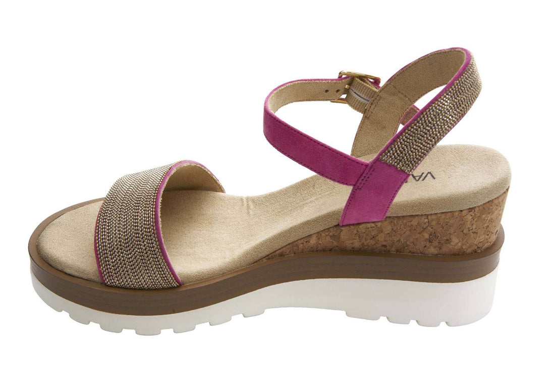 WOMEN'S VANELI CEDRA WEDGE SANDAL | FUSHIA SUEDE