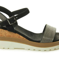 WOMEN'S VANELI CEDRA WEDGE SANDAL | BLACK SUEDE