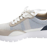 WOMEN'S VANELI QUIP LACE-UP | BEIGE / MULTI EMBROIDERY