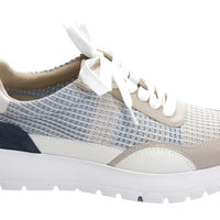 WOMEN'S VANELI QUIP LACE-UP | BEIGE / MULTI EMBROIDERY