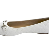 WOMEN'S VANELI STACY BALLET FLAT | WHITE QUILTED NAPPA
