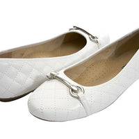 WOMEN'S VANELI STACY BALLET FLAT | WHITE QUILTED NAPPA