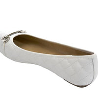 WOMEN'S VANELI STACY BALLET FLAT | WHITE QUILTED NAPPA