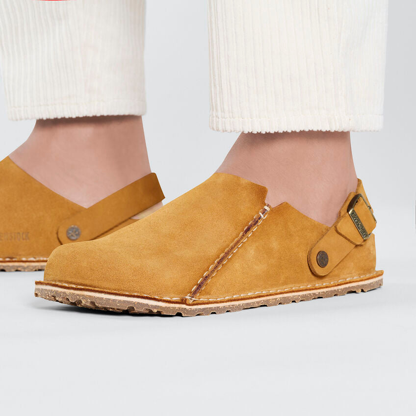 UNISEX BIRKENSTOCK LUTRY PREMIUM SUEDE | MINK – Randy's Shoes