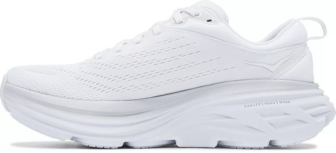 WOMEN'S HOKA BONDI 8 | WHITE / WHITE