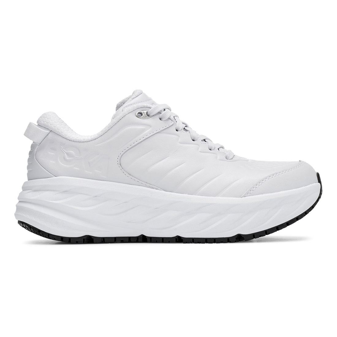 WOMEN'S HOKA BONDI SLIP RESISTANT | WHITE / WHITE