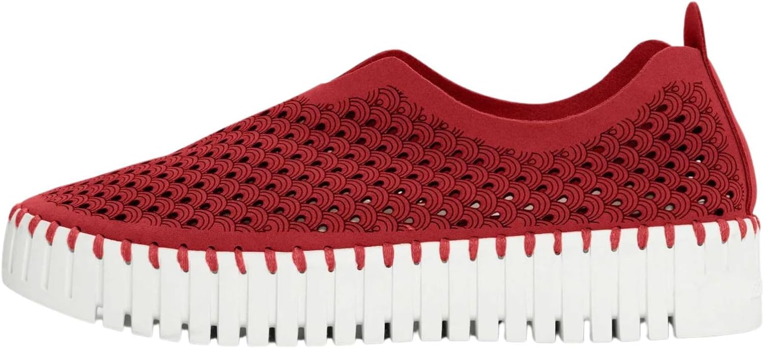WOMEN'S ILSE JACOBSEN TULIP 3373 SLIP-ON | DEEP RED – Randy's Shoes
