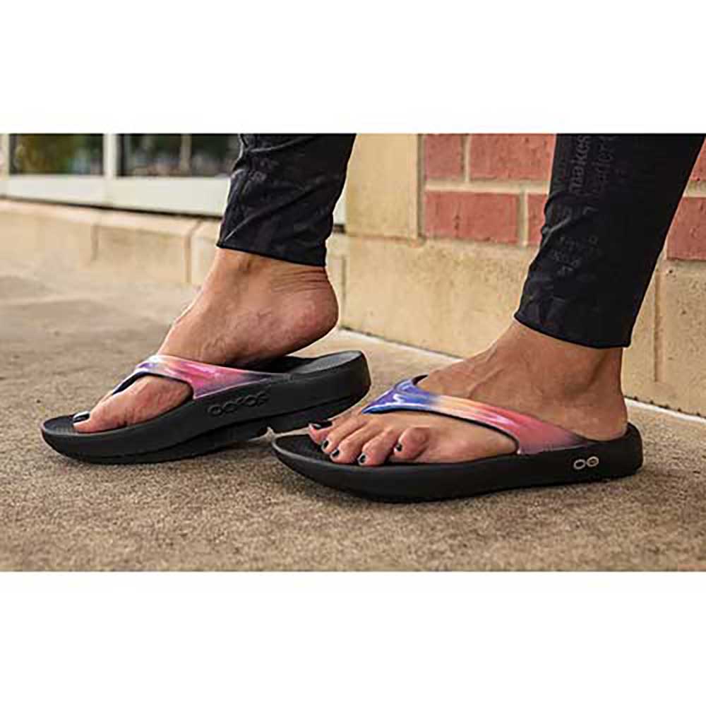 WOMEN'S OOFOS OOLALA LUXE SANDAL | HORIZON – Randy's Shoes