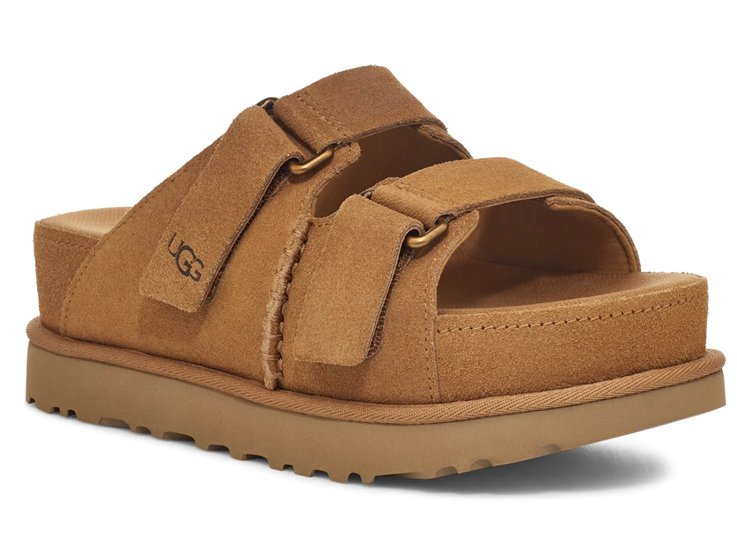 WOMEN'S UGG GOLDENSTAR HI SLIDE SANDAL | CHESTNUT – Randy's Shoes WOMEN'S UGG GOLDENSTAR HI SLIDE SANDAL | CHESTNUT – Randy's Shoes