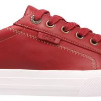 WOMEN'S TAOS PLIM SOUL LUX SNEAKER | RED LEATHER