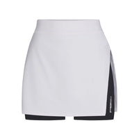WOMEN'S PB5-STAR SIDE SPLIT SKIRT | WHITE / BLACK
