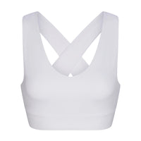 WOMEN'S PB5-STAR X-OVER BACK SPORTS BRA | WHITE