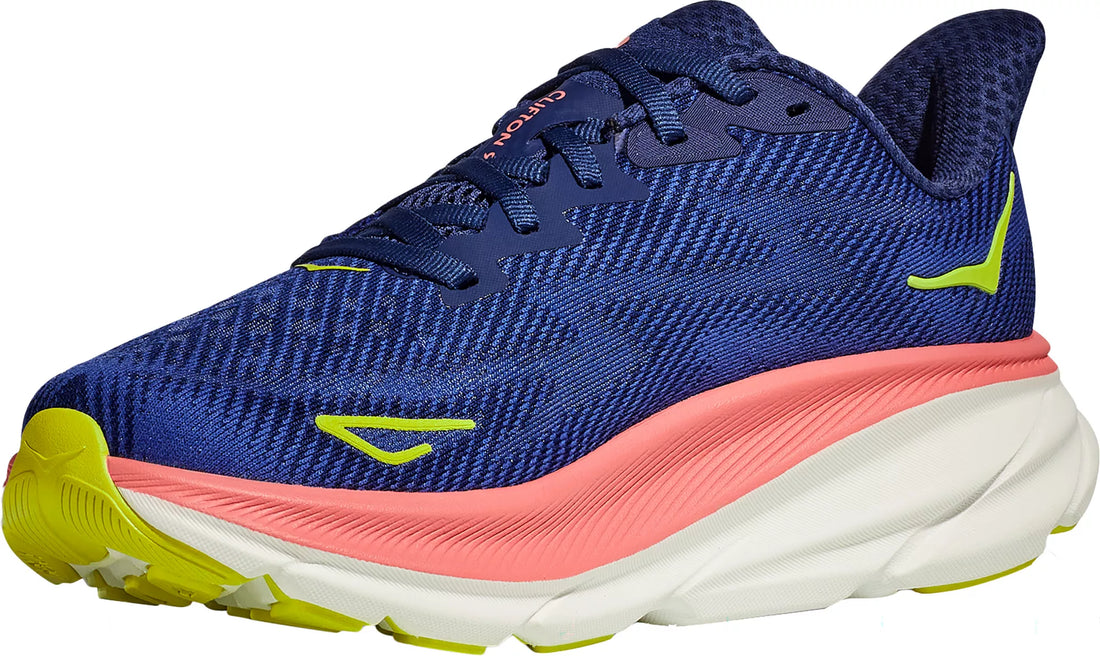 WOMEN'S HOKA CLIFTON 9 | EVENING SKY / CORAL