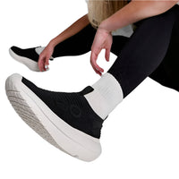 WOMEN'S OOFOS OOMY ZEN | CHALK BLACK