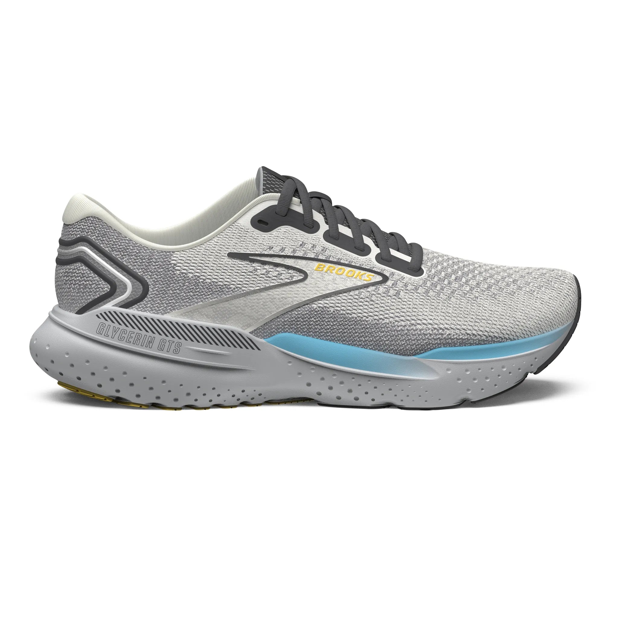 Brooks Glycerin GTS 21 Running Shoes Mens 12 D Grey Coconut Forged Iron Sneakers Men main image 3