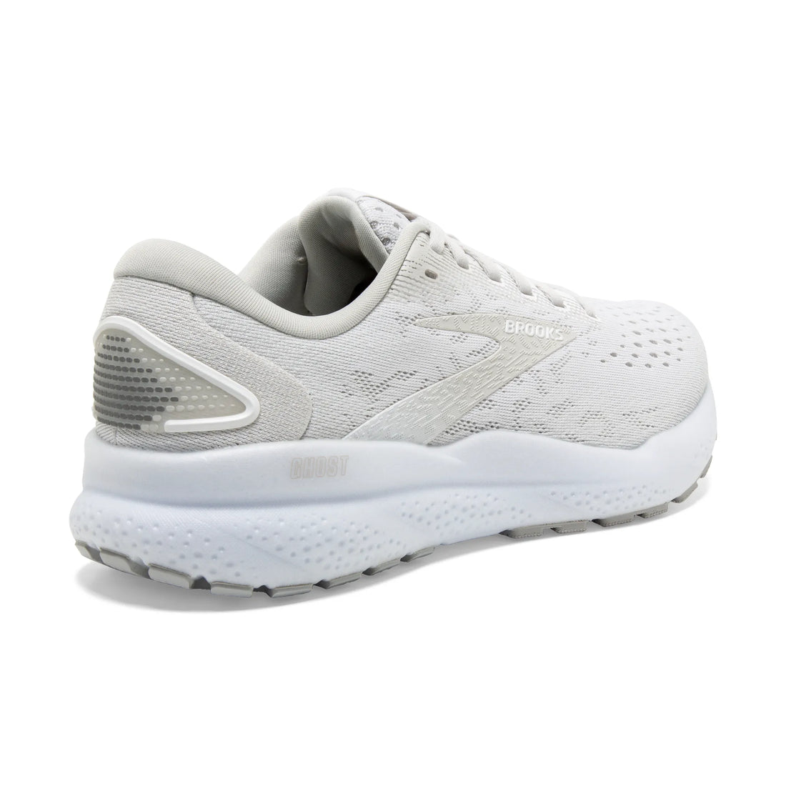 WOMEN'S BROOKS GHOST 16 | WHITE / WHITE / GREY